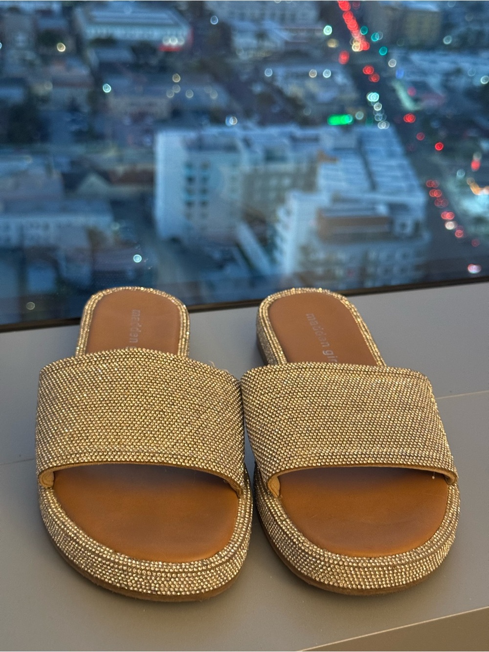 Steve Madden Rhinestone Slides - Picture 3 of 3